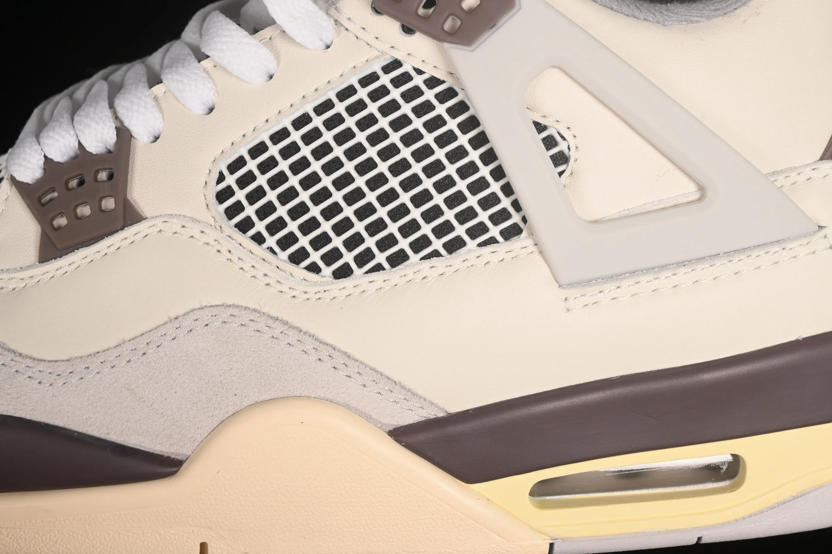 All Categories Air Jordan Jordan Series Basketball Shoes Air Jordan 4 Special Price #ZG Version Air Jordan 4 Retro "Baimoka" AJ4 Joe 4 White Mocha Joint Basketball Shoes DR5415-102